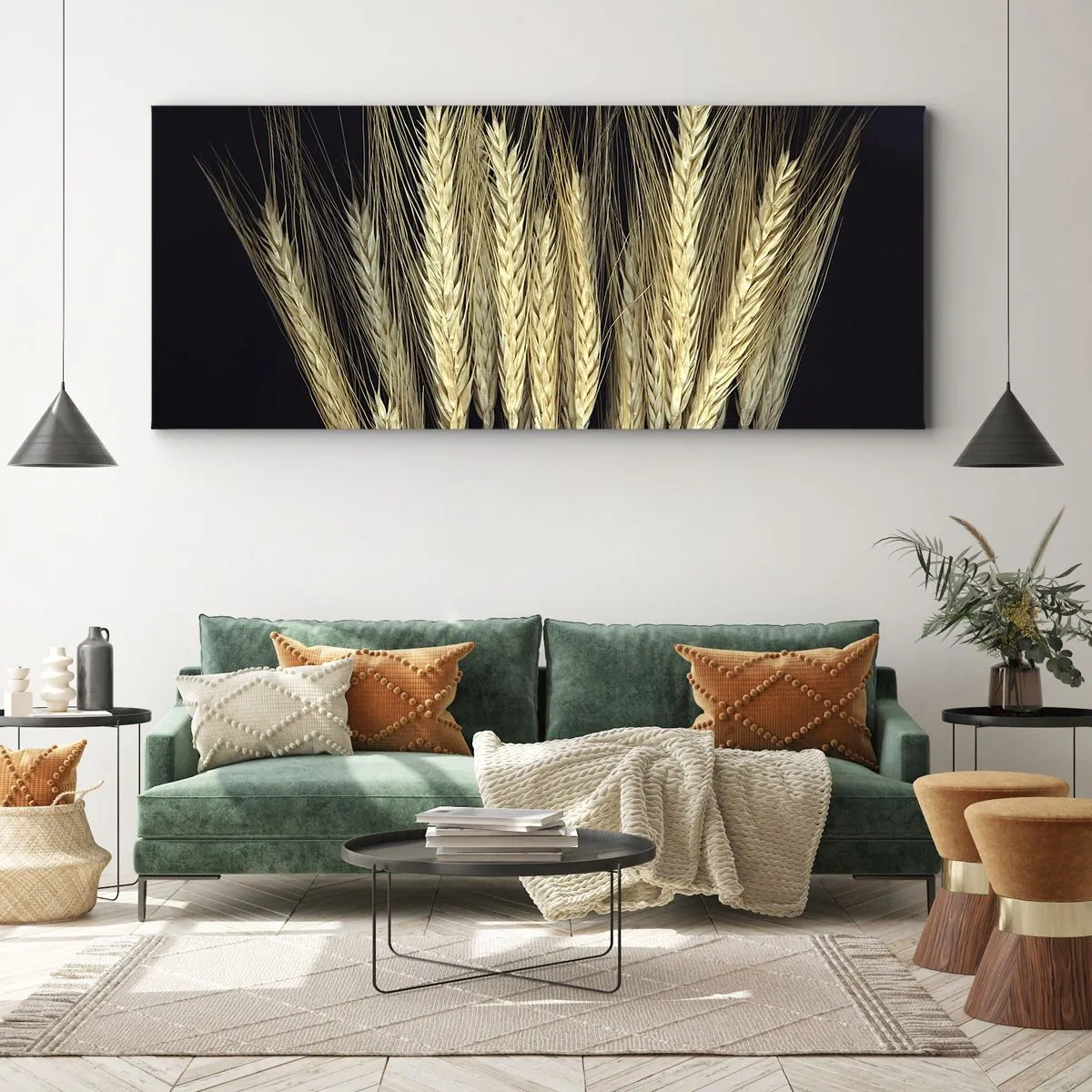 Lærredstryk - Billede på lærred - Rustik magi - 100x40 cm