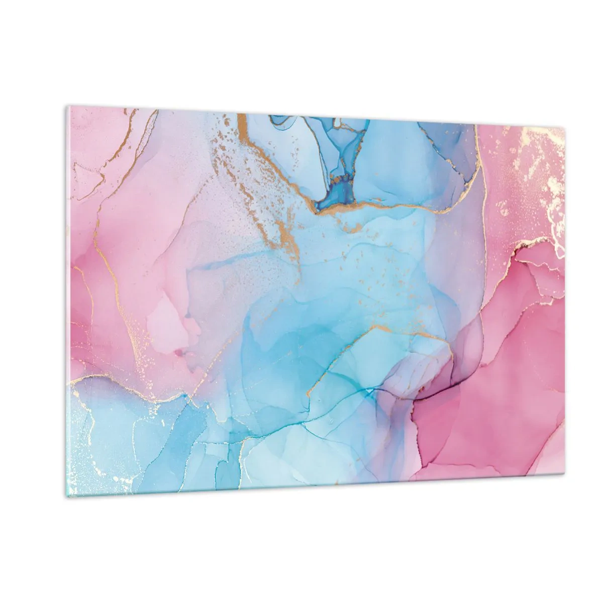 Billede på glas - Møde og gennemtrængning - 120x80 cm