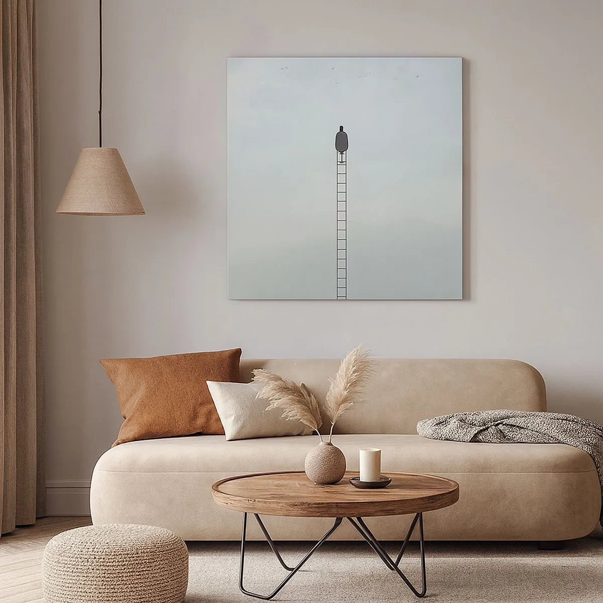 Lærredstryk - Billede på lærred - Stig yderligere - 30x30 cm