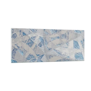 Billede på glas - I en gråblå labyrint - 100x40 cm