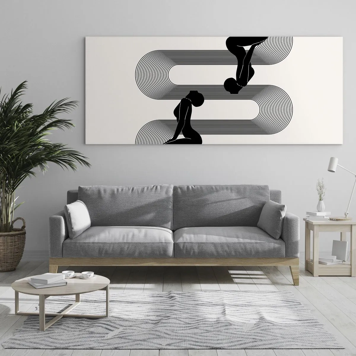 Billede på glas - Sensuel symmetri - 100x40 cm