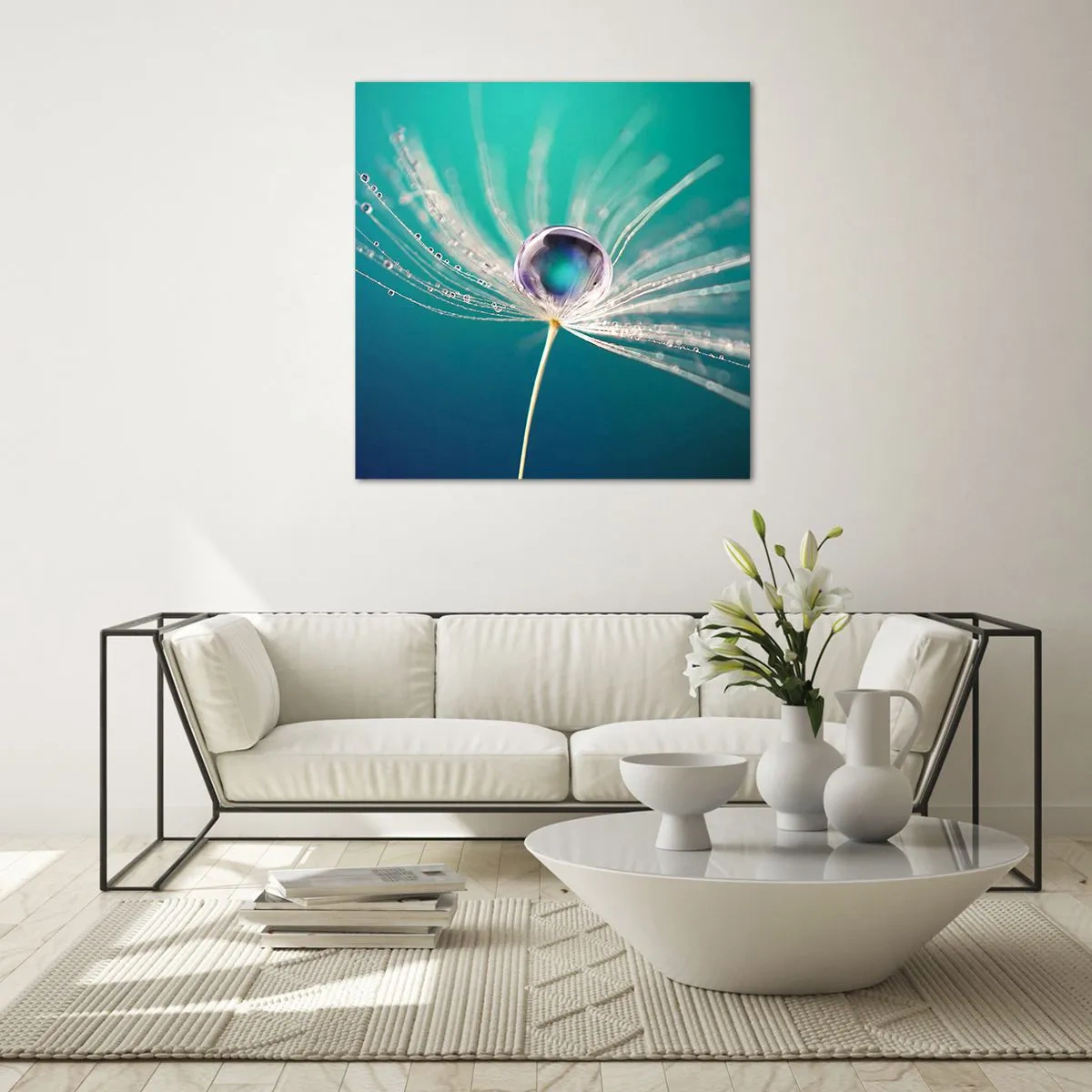 Billede på glas - Mystisk øjeblik - 40x40 cm