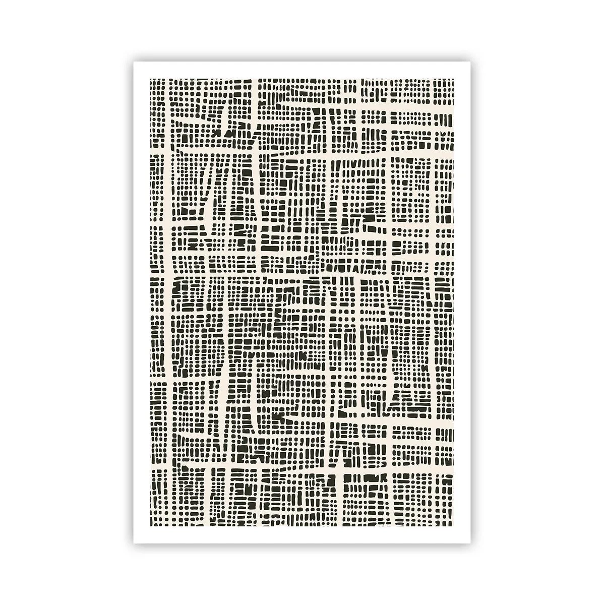 Plakat - En sammensætning vævet - 70x100 cm