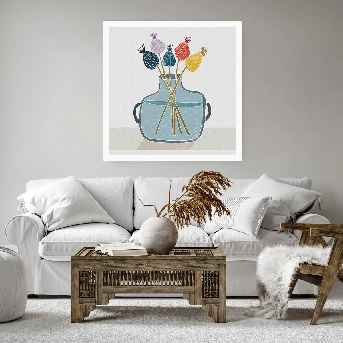 Plakat - Som et valmuefrø - 60x60 cm