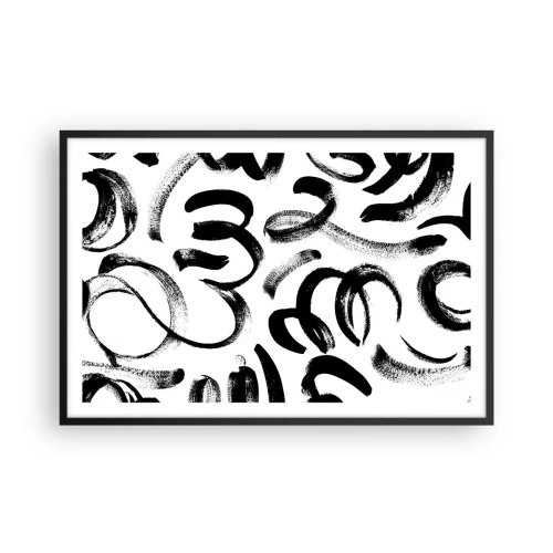 Plakat i sort ramme - I sort og hvidt - 91x61 cm