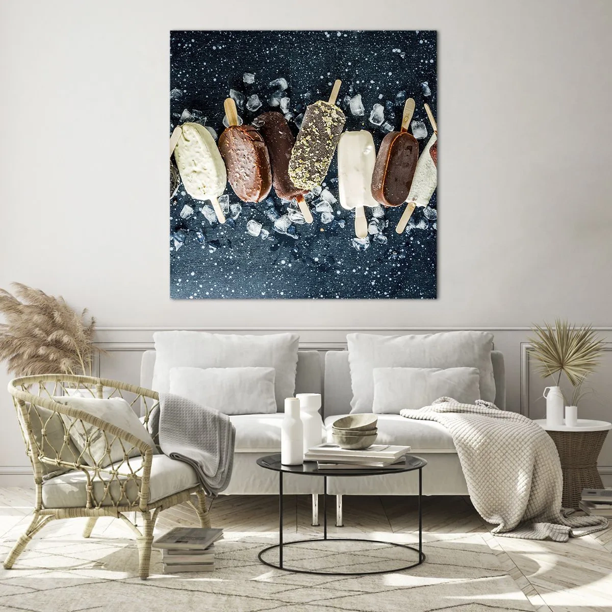 Billede på glas - En smag af varm sommer - 40x40 cm