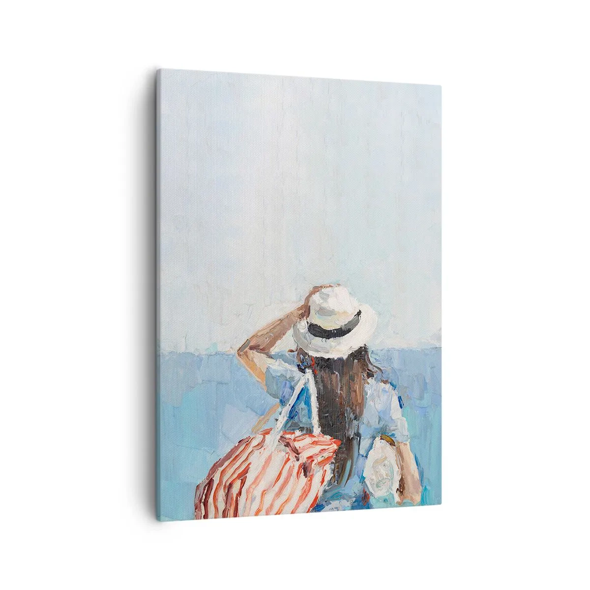 Lærredstryk - Billede på lærred - Velkommen på ferie - 50x70 cm