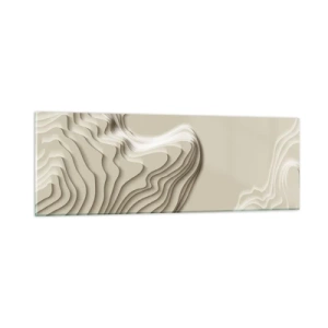 Billede på glas - Kunstens topografi - 90x30 cm