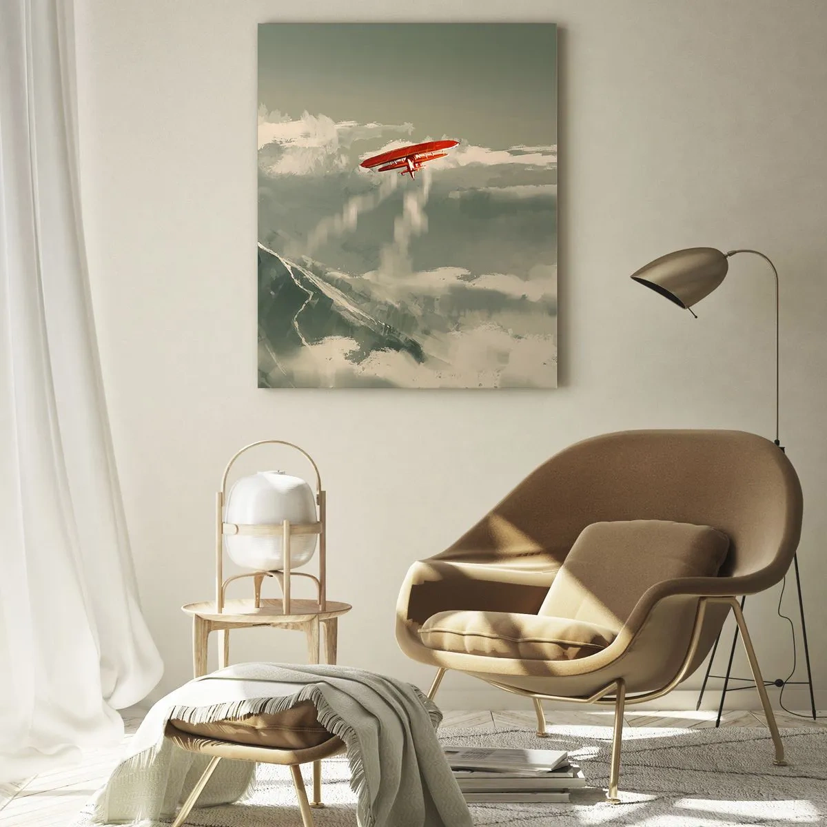 Billede på glas - Frygtløs pioner - 70x100 cm