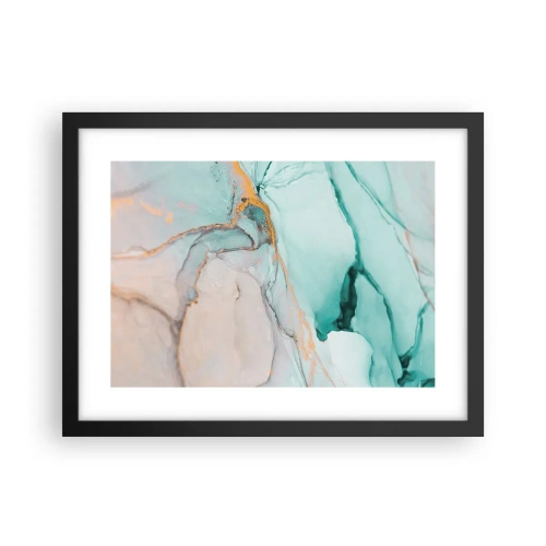 Plakat i sort ramme - Dans af former og farver - 40x30 cm