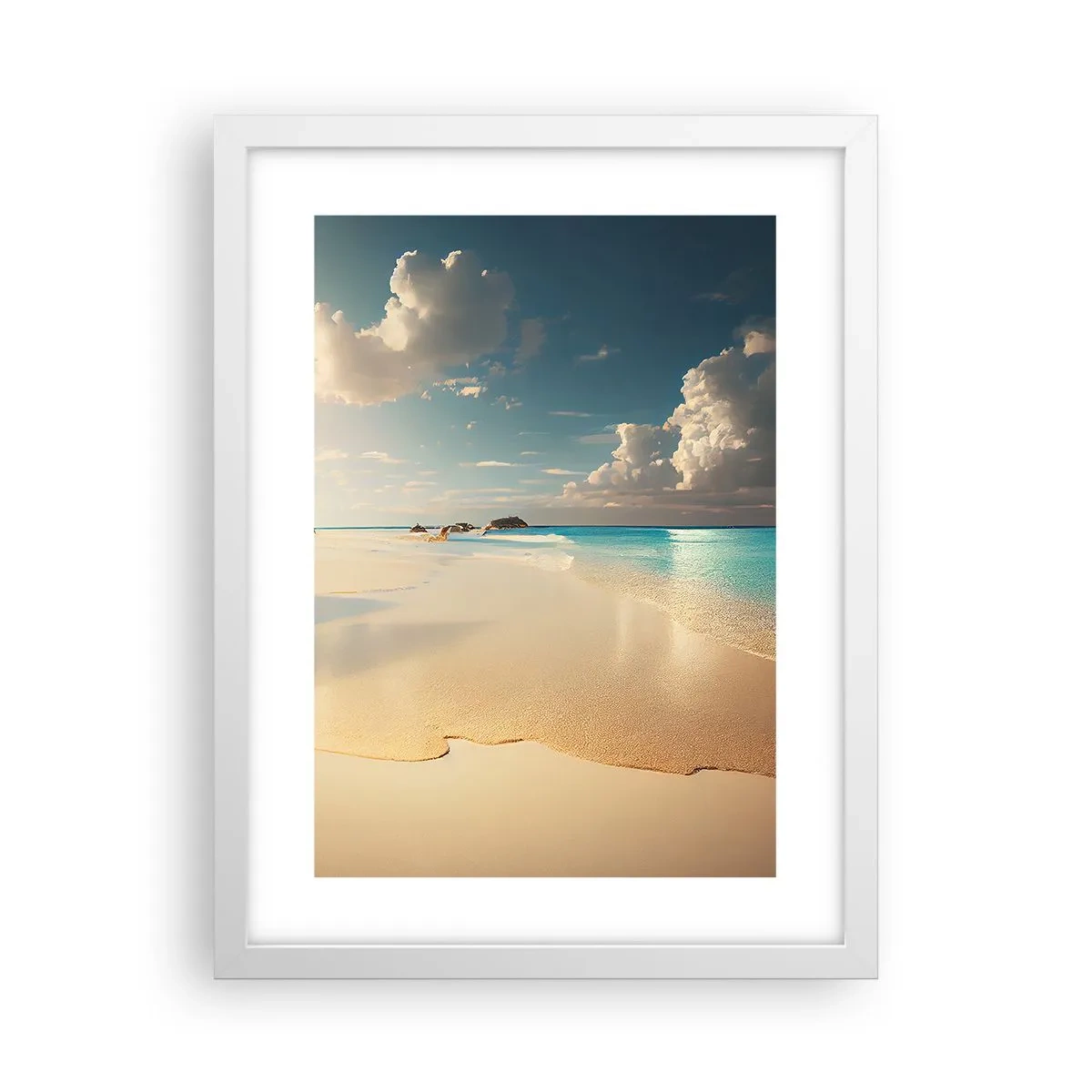 Plakat i hvid ramme - En drømmeagtig dag - 30x40 cm