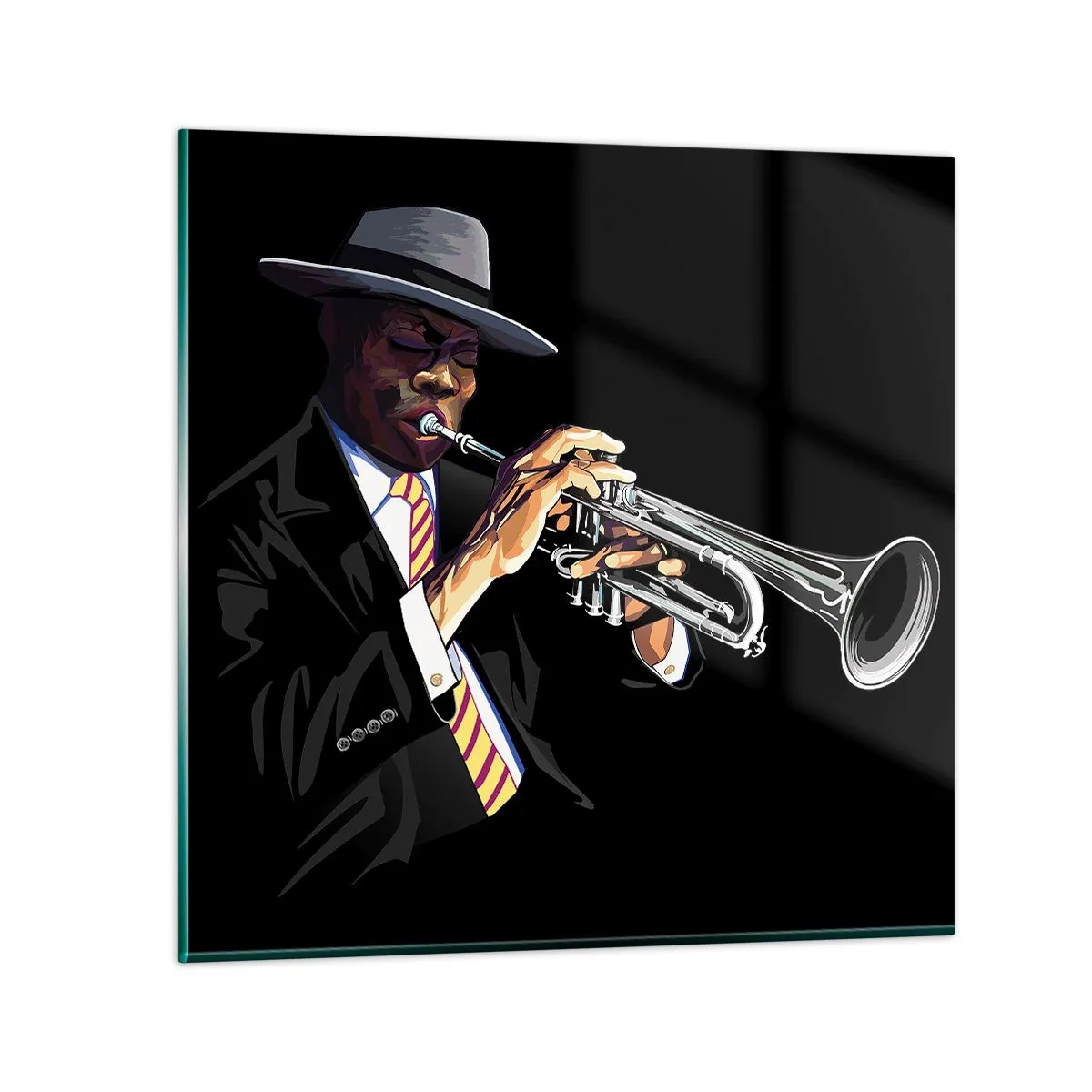 Billede på glas - Gammeldags charme - 40x40 cm