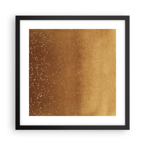 Plakat i sort ramme - Lysets fødsel - 40x40 cm