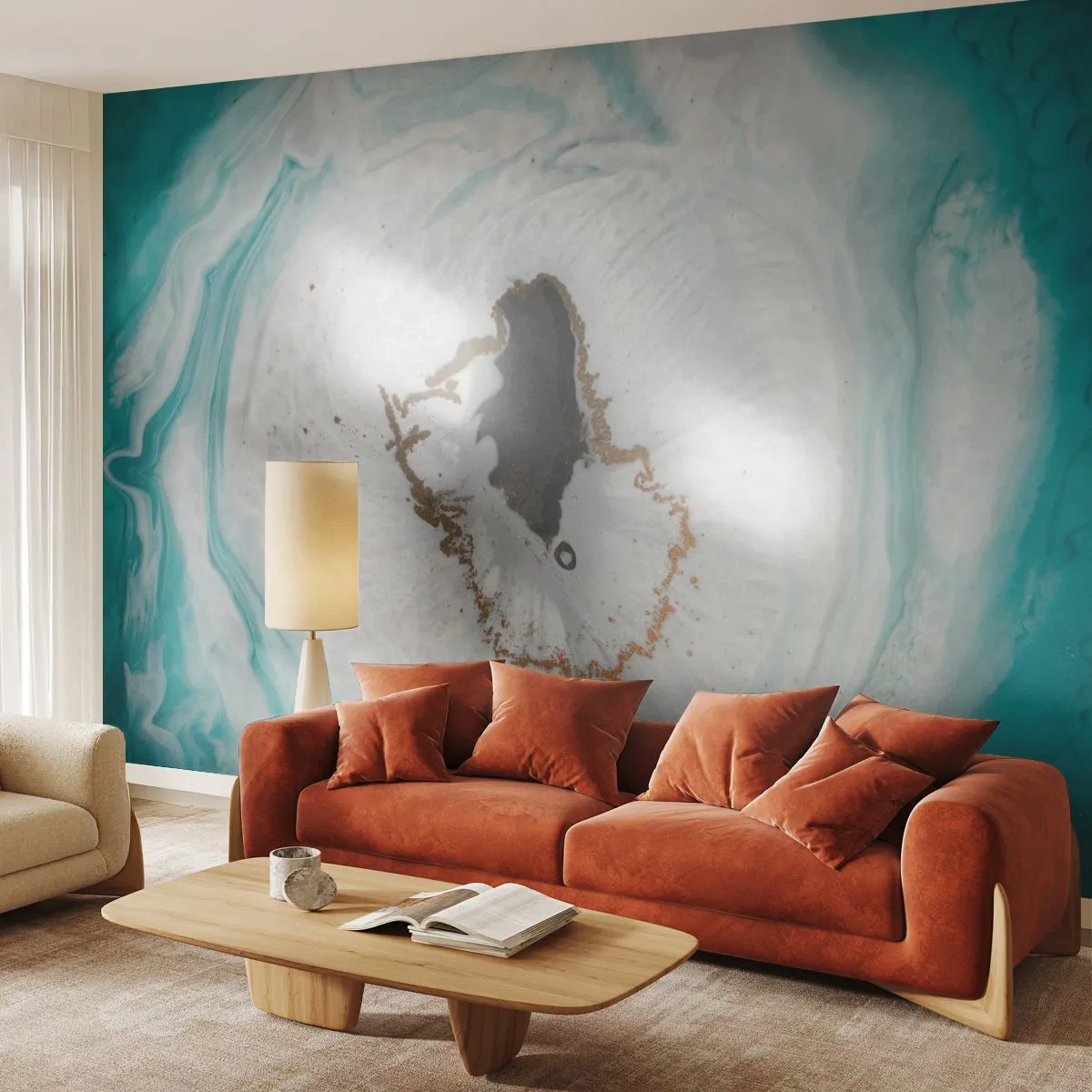 Fototapet Premium Sand - Kom indenfor - Abstraktion, Stykke, Sten - 100x70 cm