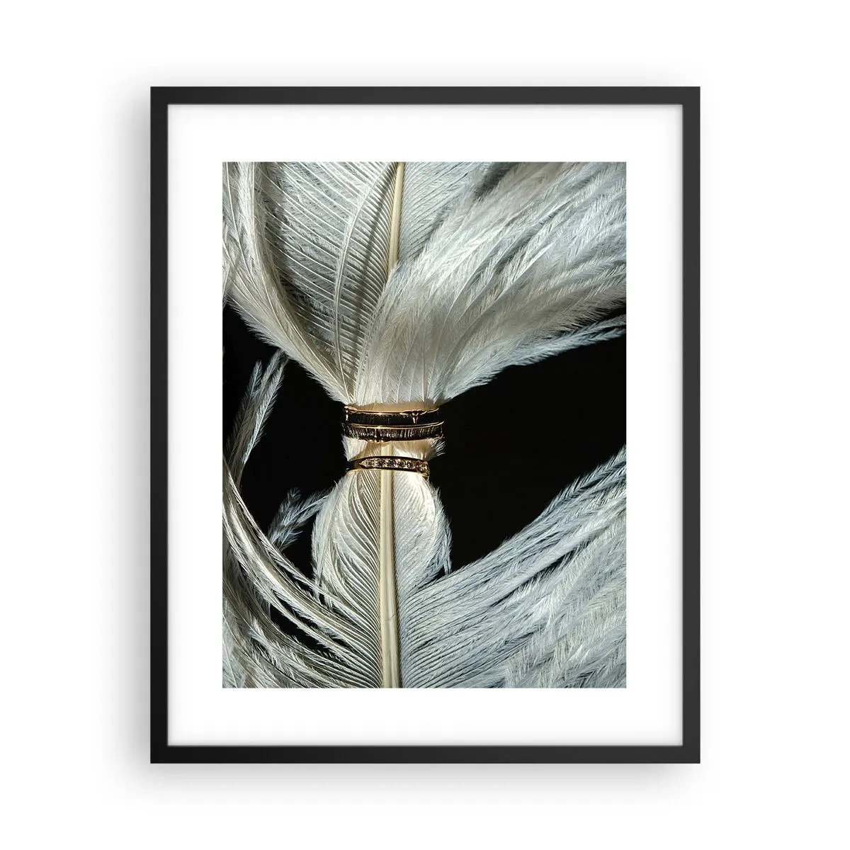 Plakat i sort ramme - ...og jeg vil ikke forlade dig... - 40x50 cm