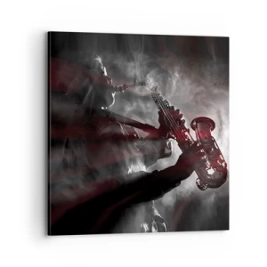 Lærredstryk - Billede på lærred - I jazzens dampe - 70x70 cm