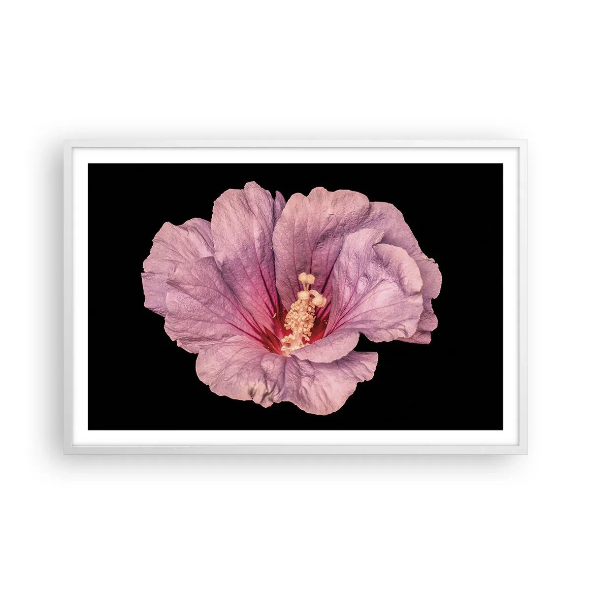 Plakat i hvid ramme - Lige i hjertet - 91x61 cm