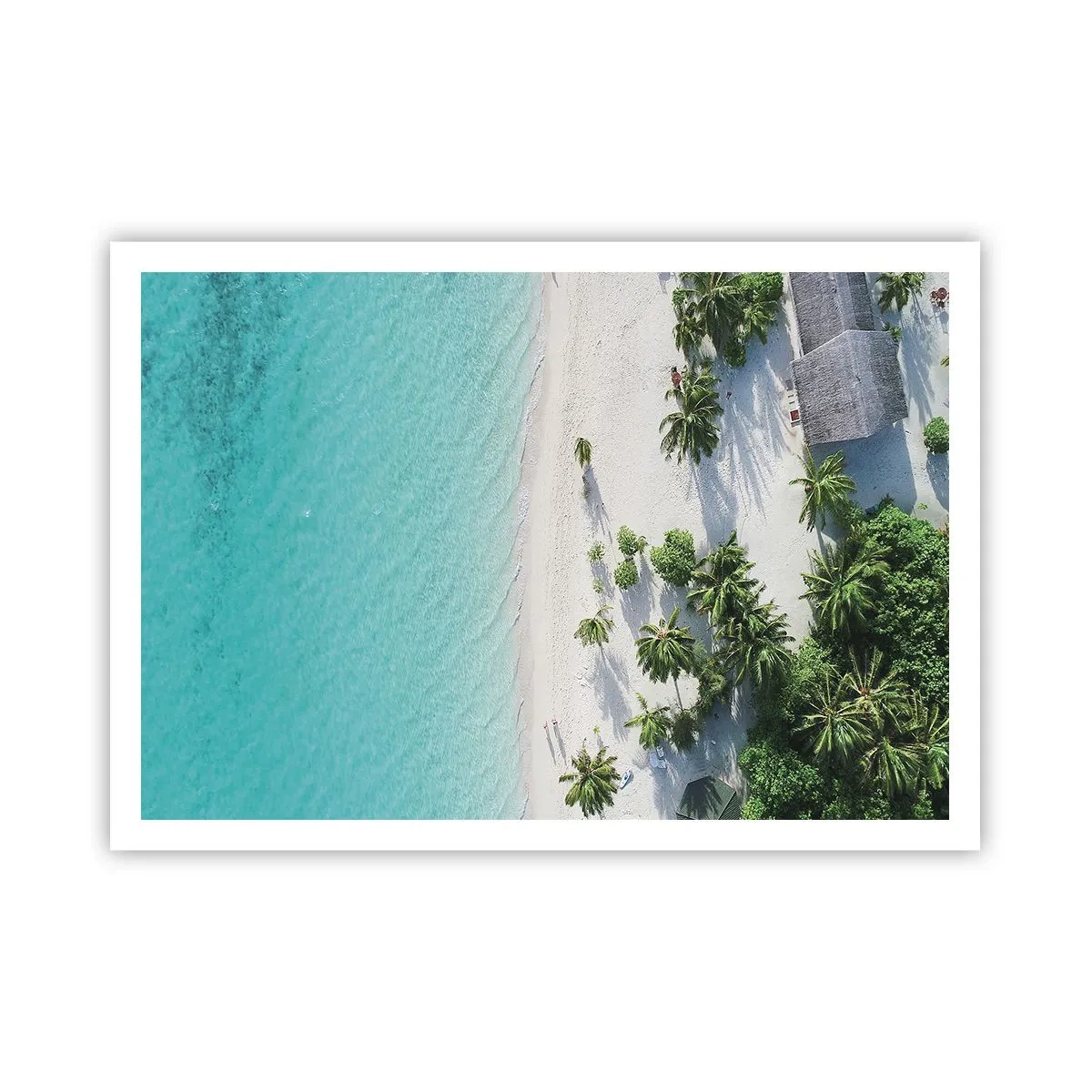 Plakat - Ferie i paradis - 100x70 cm