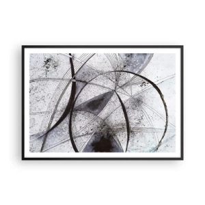 Plakat i sort ramme - Futuristisk fantasi - 100x70 cm