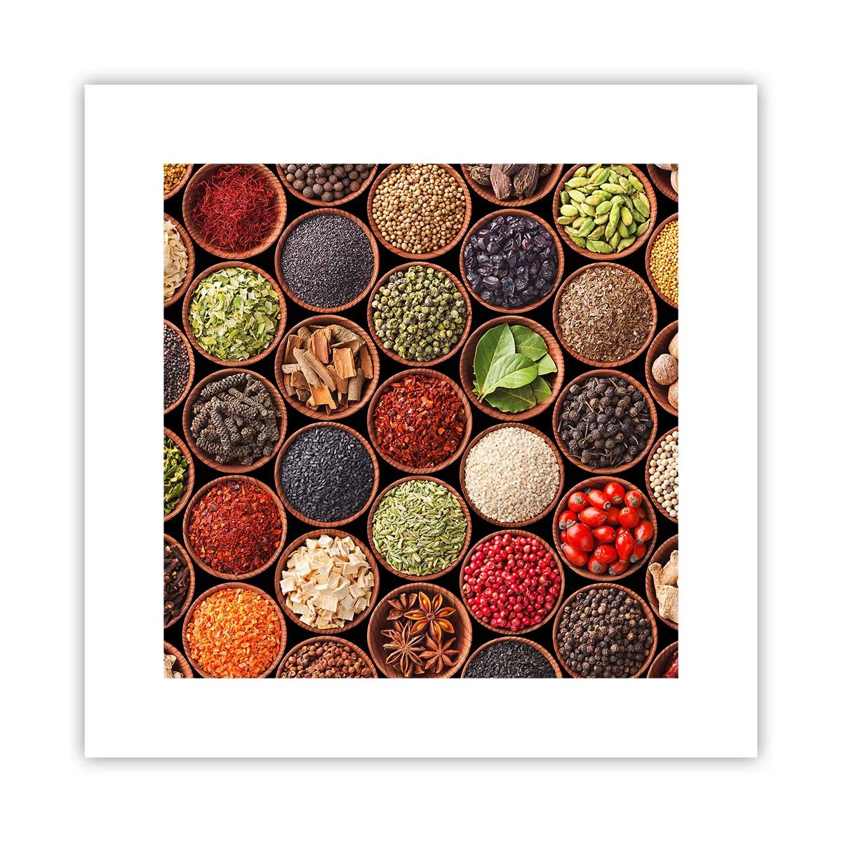 Plakat - Alle verdens smage - 30x30 cm