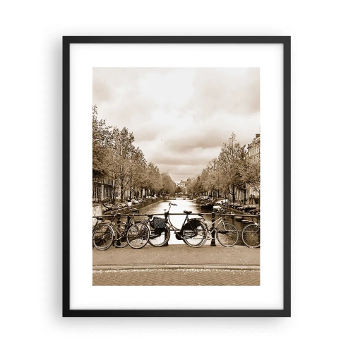 Plakat i sort ramme - Hollandsk atmosfære - 40x50 cm