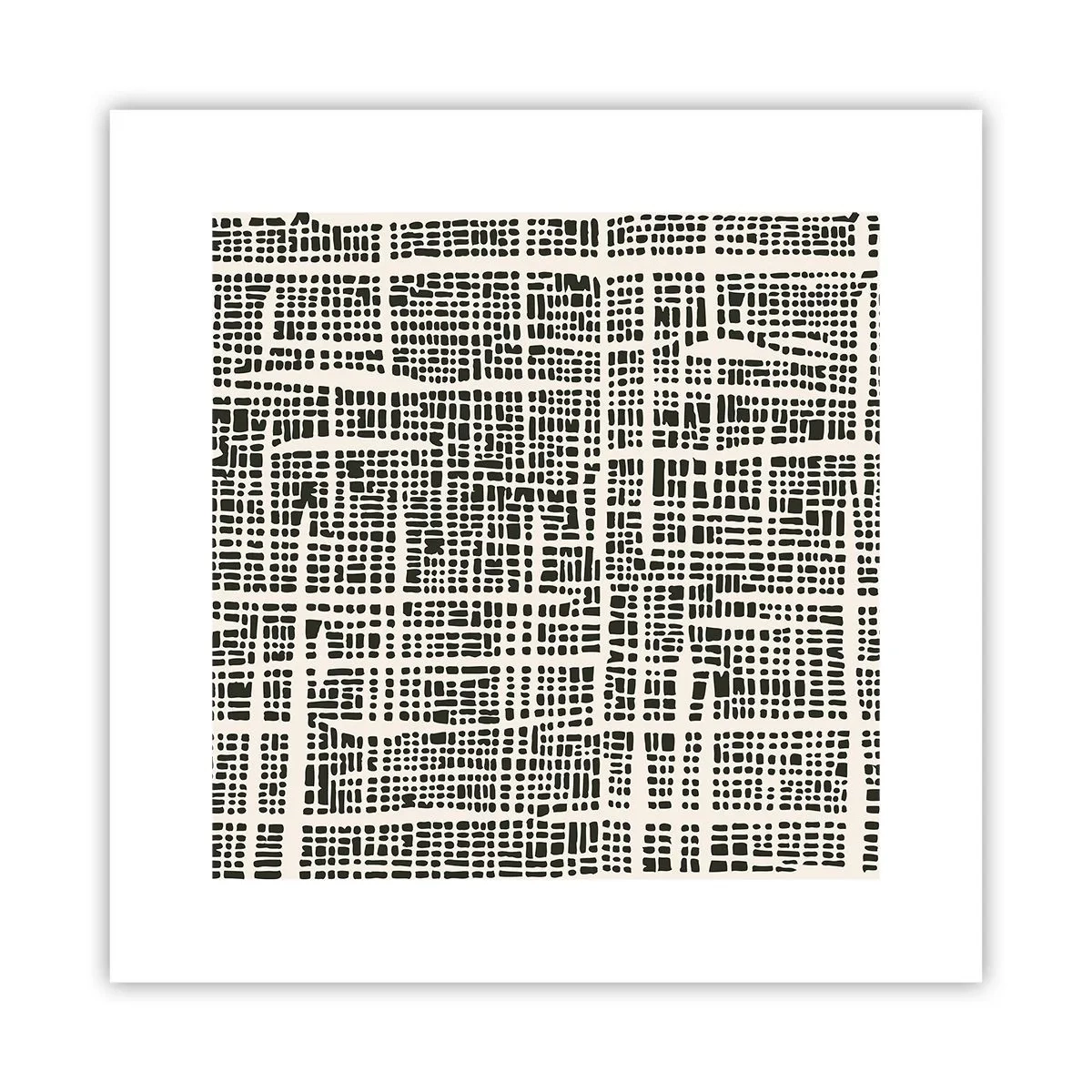 Plakat - En sammensætning vævet - 30x30 cm