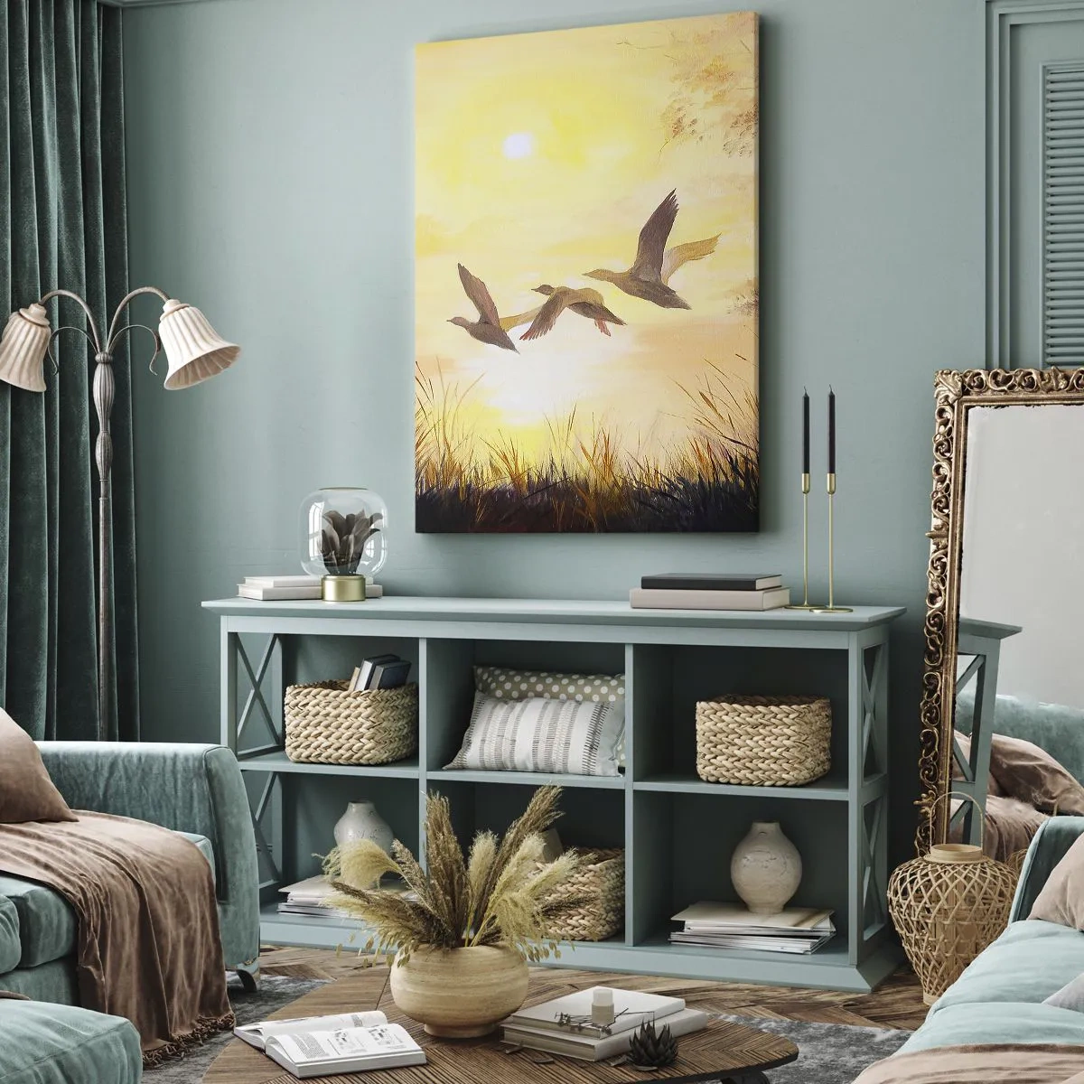 Lærredstryk - Billede på lærred - Starten på en lang rejse - 50x70 cm