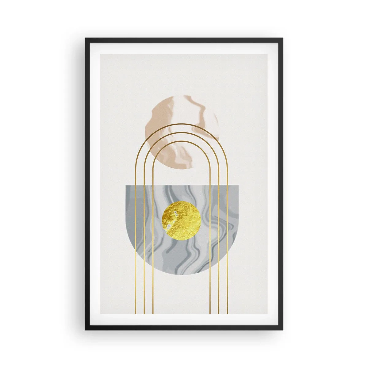 Plakat i sort ramme - Lysstyrke og udstråling - 61x91 cm