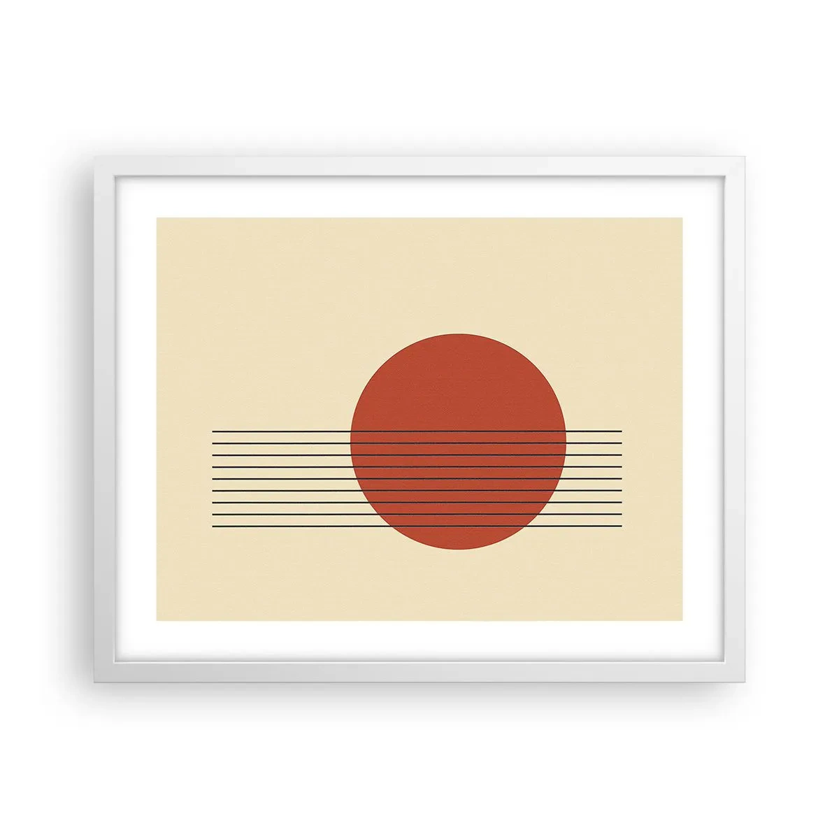 Plakat i hvid ramme - Og så videre - 50x40 cm