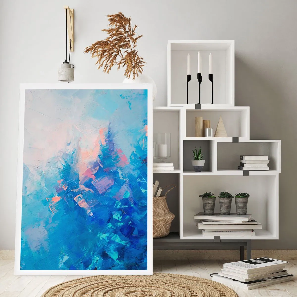 Plakat - Vinter abstraktion - 61x91 cm