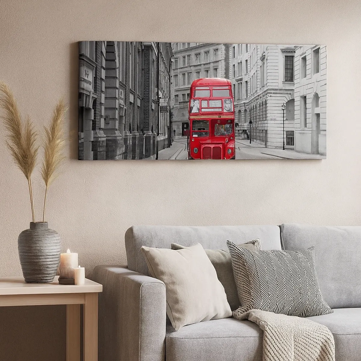 Lærredstryk - Billede på lærred - Hverdagen behøver ikke at være grå - 30x30 cm