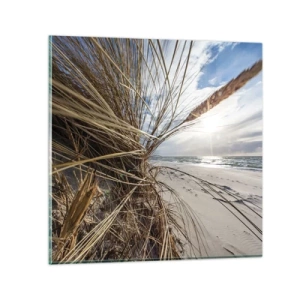 Billede på glas - Et møde mellem elementerne - 60x60 cm