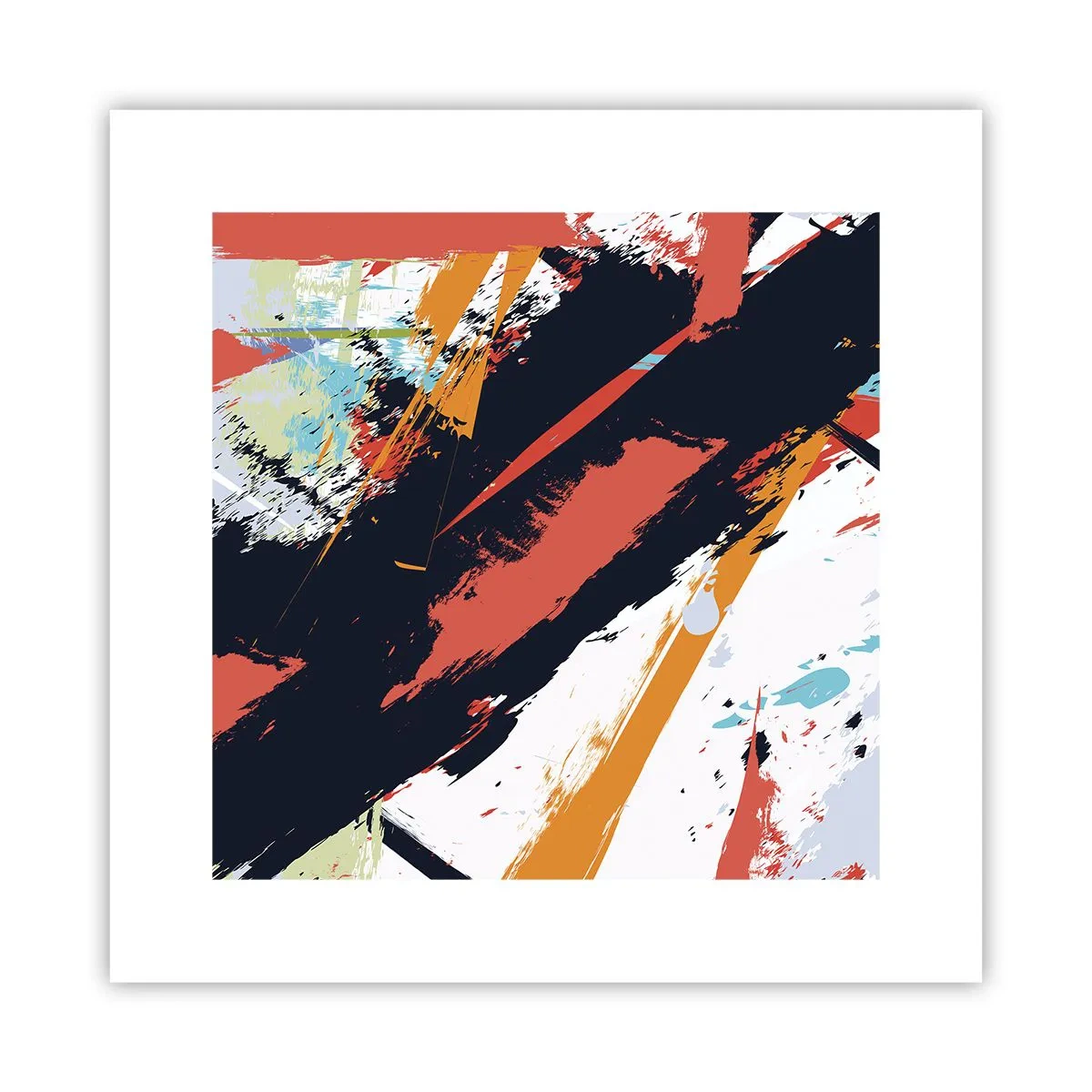 Plakat - Dynamisk sammensætning - 30x30 cm