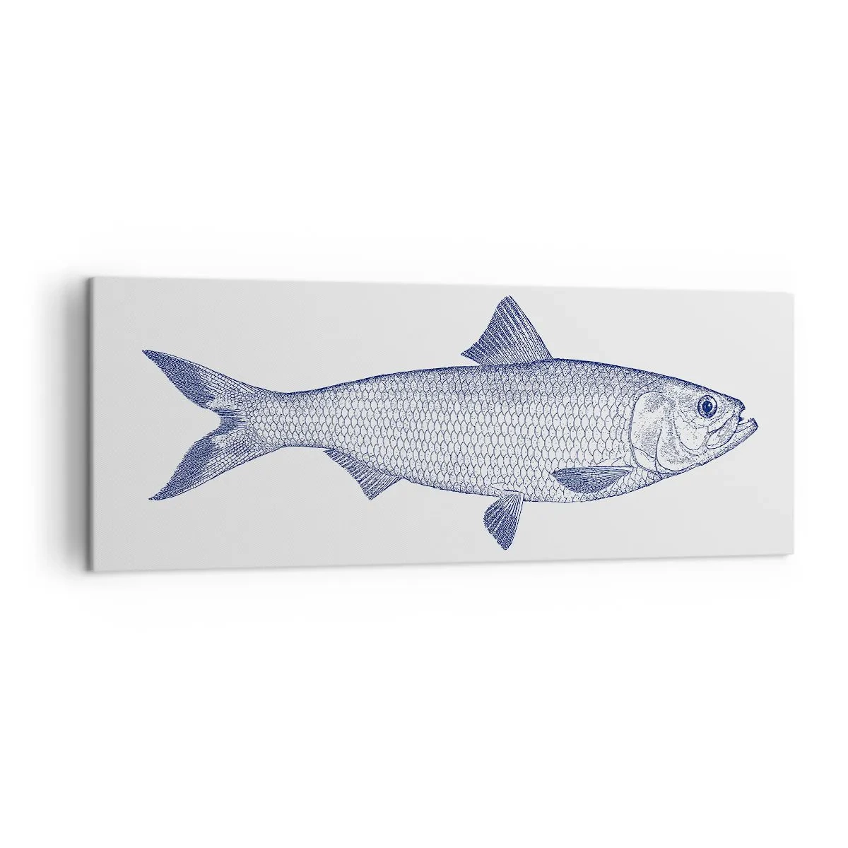 Lærredstryk - Billede på lærred - Hilsner fra de nordlige have - 140x50 cm