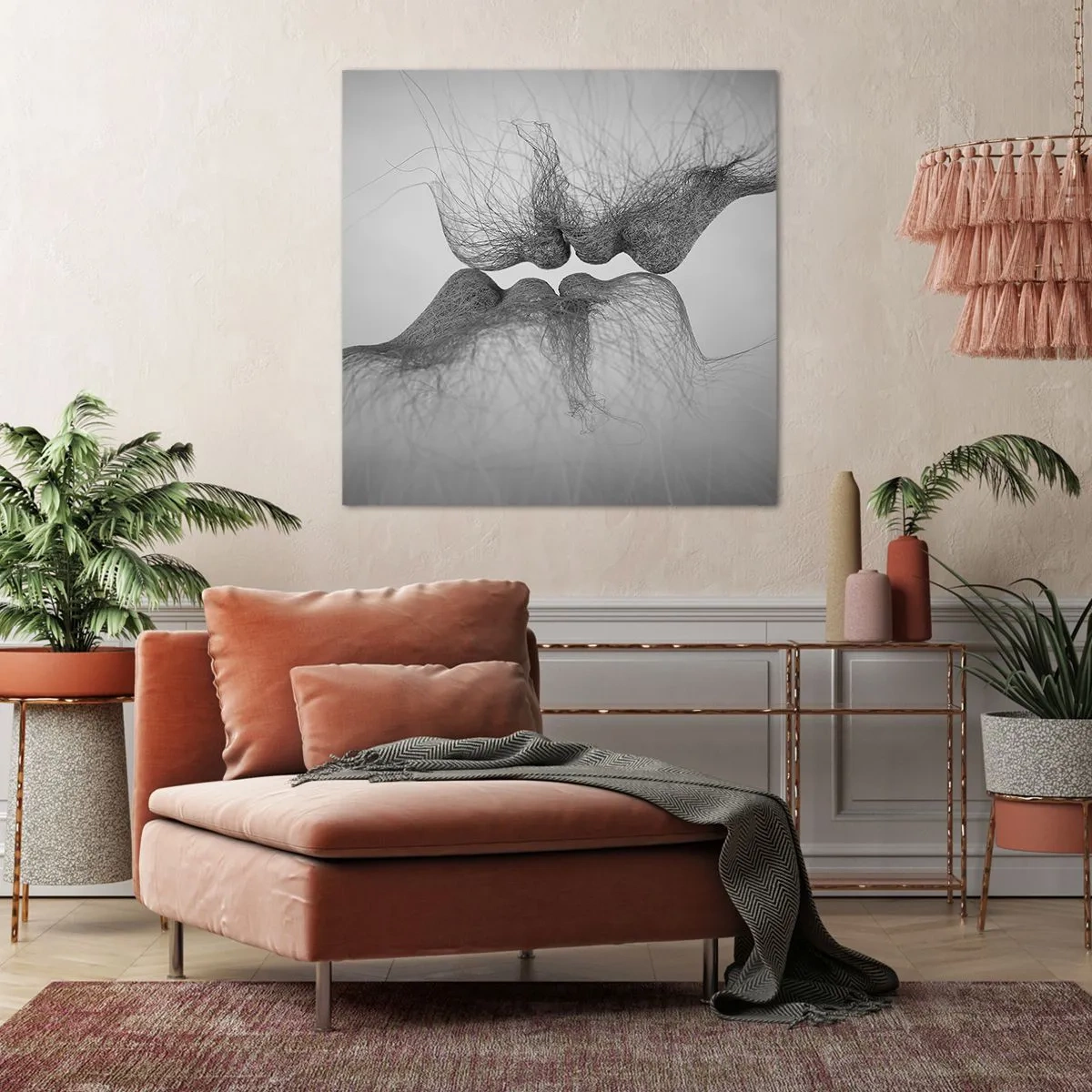 Lærredstryk - Billede på lærred - Vindens kys - 30x30 cm