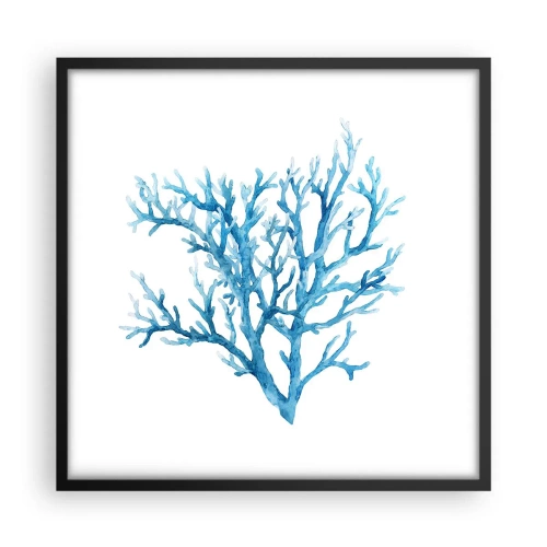 Plakat i sort ramme - Marint filigran - 50x50 cm