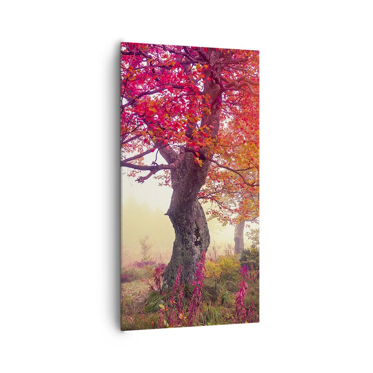 Lærredstryk - Billede på lærred - Et væld af blomstring - 65x120 cm