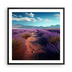 Plakat i sort ramme - Duftende marker - 60x60 cm