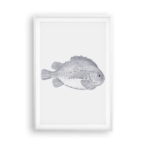 Plakat i hvid ramme - Til naturforskerens album - 61x91 cm