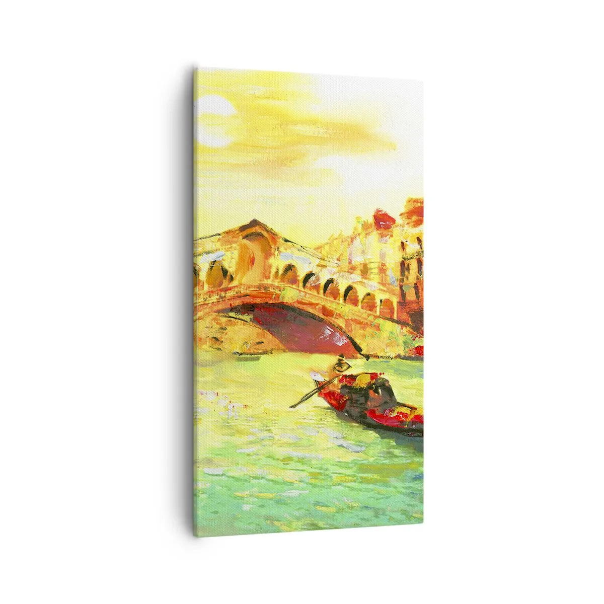 Lærredstryk - Billede på lærred - De elskendes pilgrimsrejse - 55x100 cm