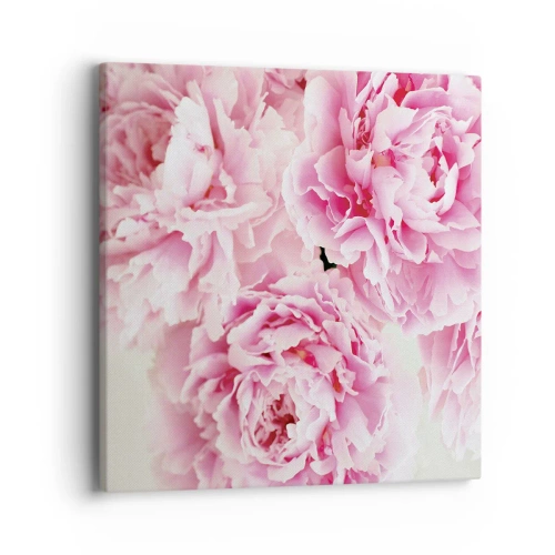 Lærredstryk - Billede på lærred - I lyserød glamour - 40x40 cm