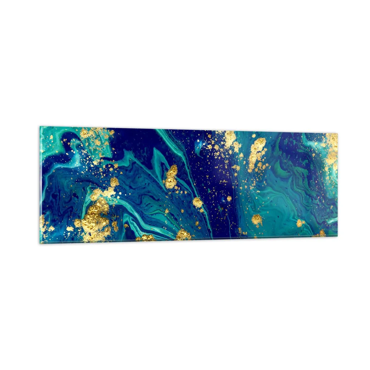 Billede på glas - Solblade  - 90x30 cm