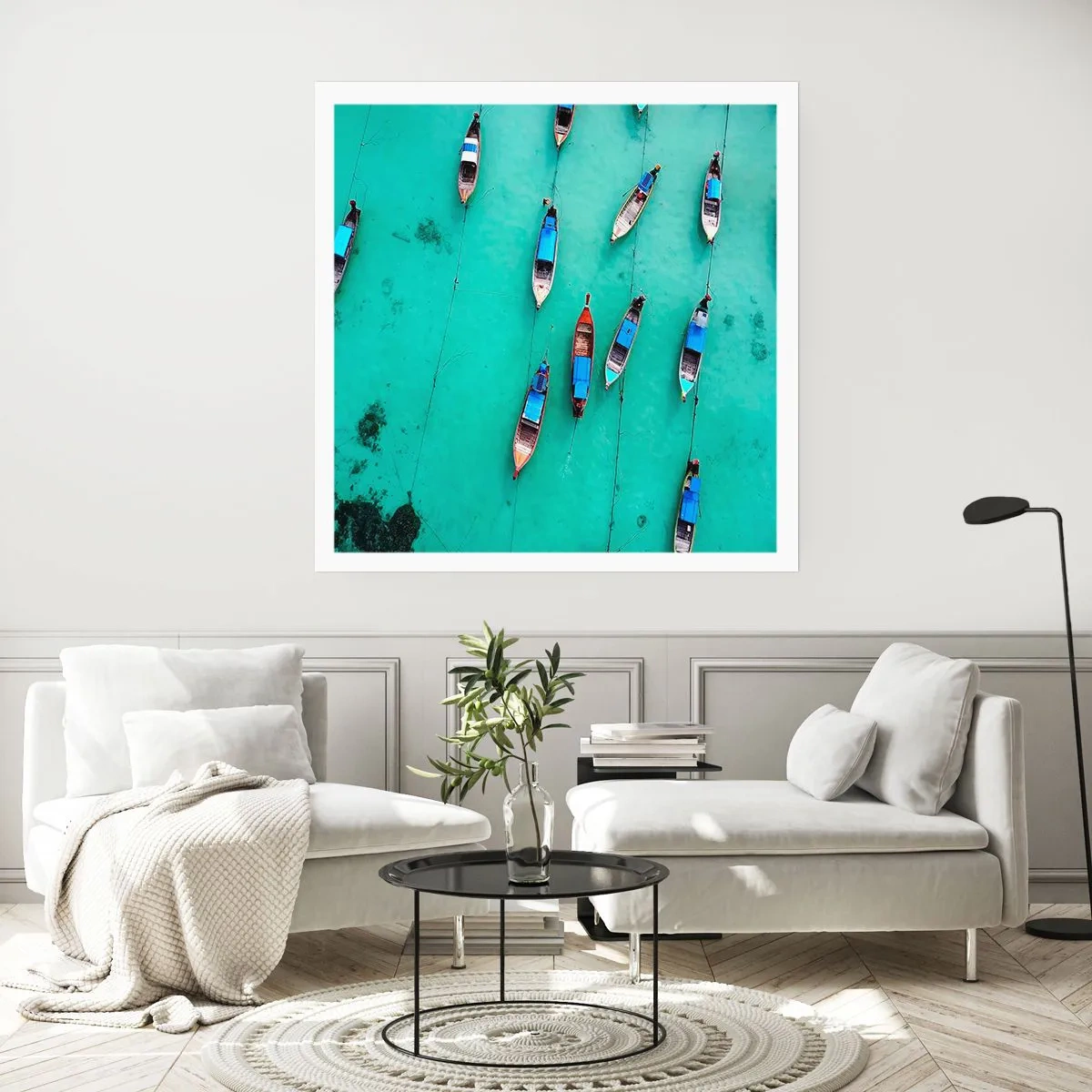 Plakat - I glædelig forventning - 40x40 cm