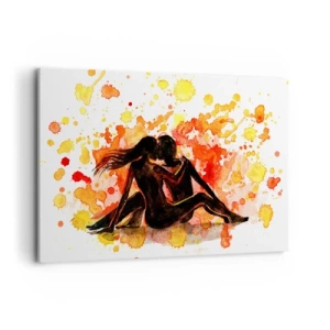 Lærredstryk - Billede på lærred - Og der var lys - 120x80 cm