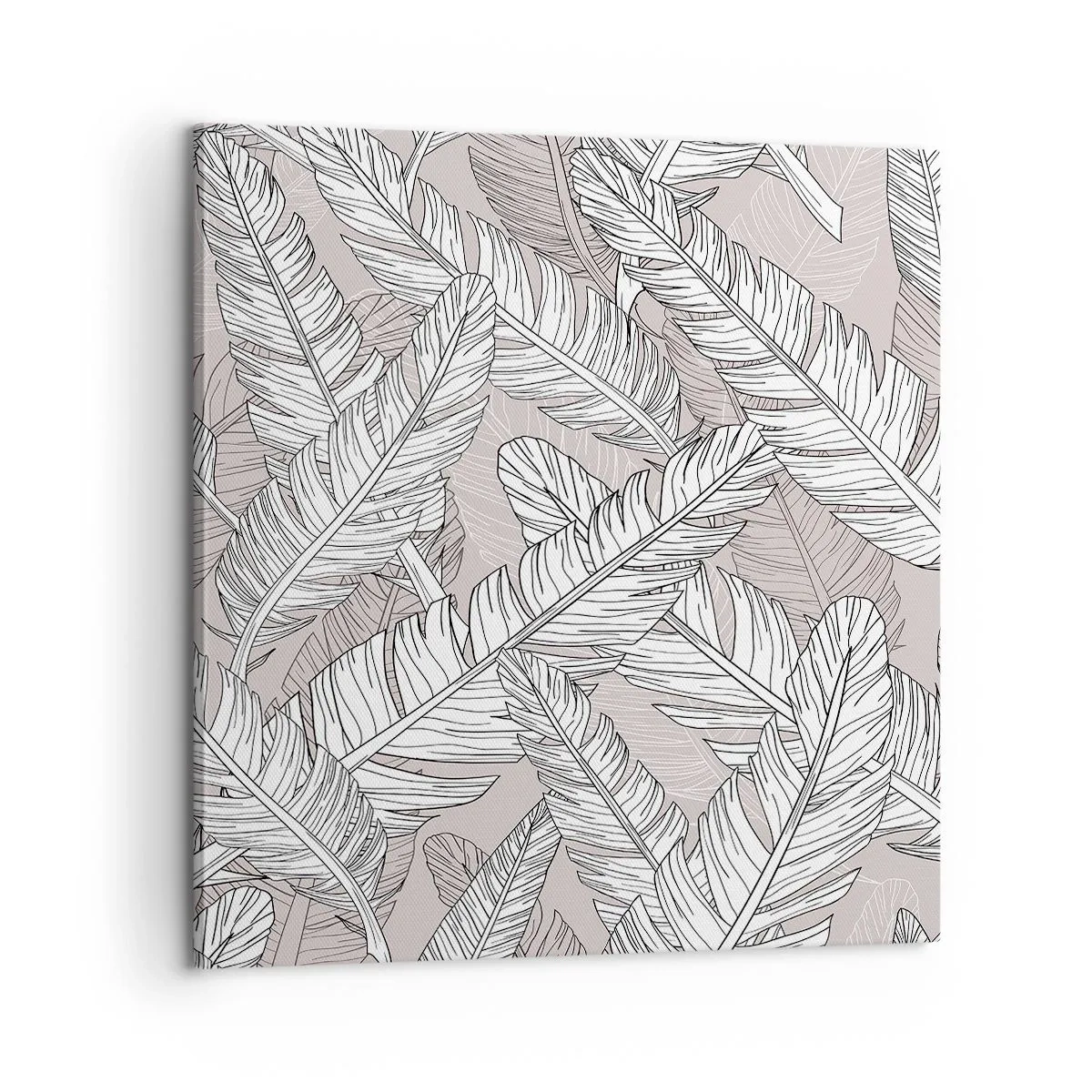 Lærredstryk - Billede på lærred - Fjerlig uro - 60x60 cm