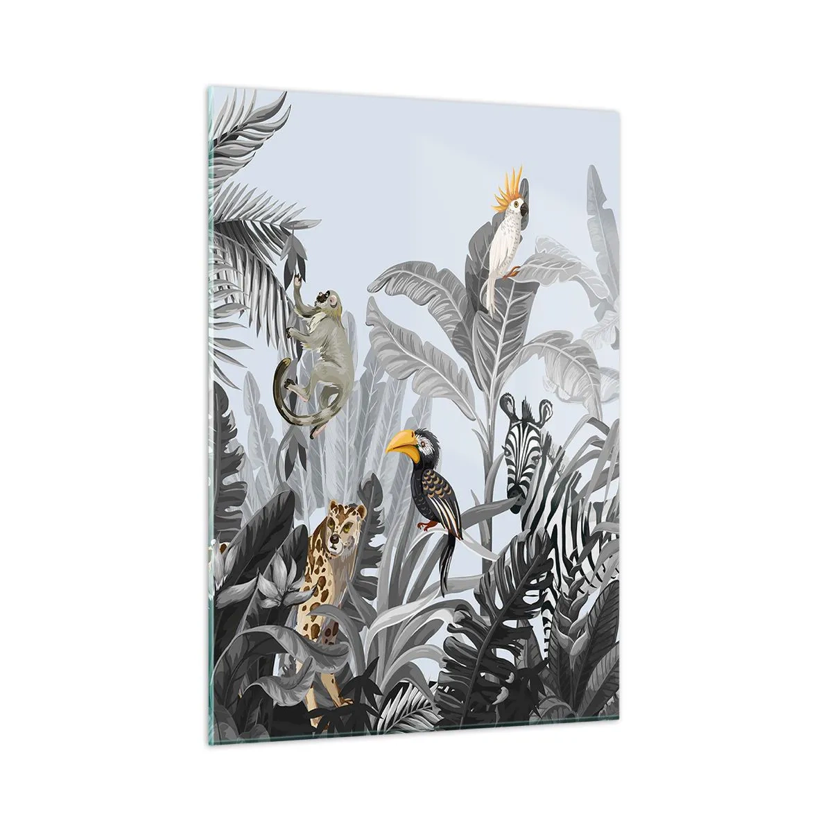 Billede på glas - En afrikansk fabel - 50x70 cm