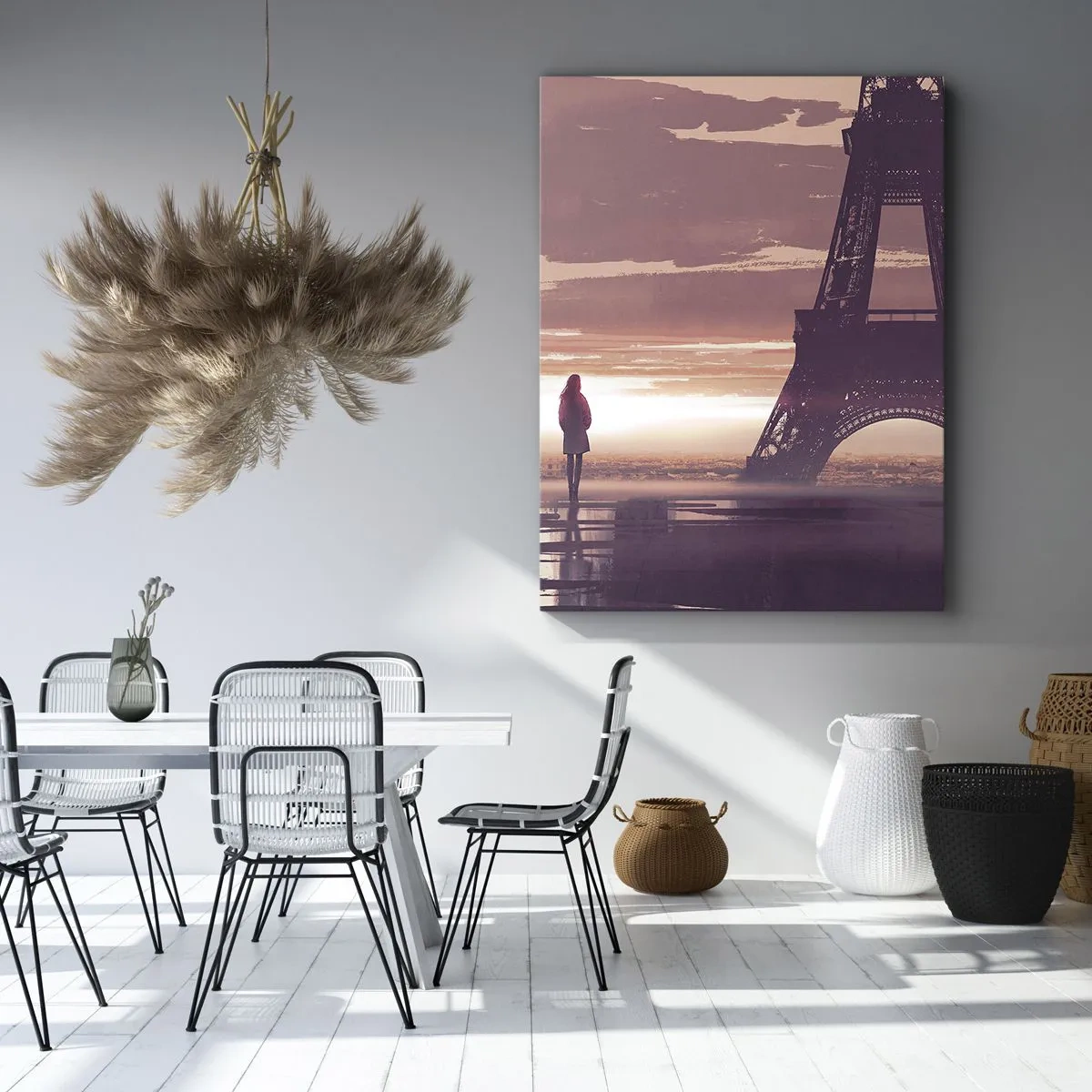 Lærredstryk - Billede på lærred - Kun de to - 50x70 cm