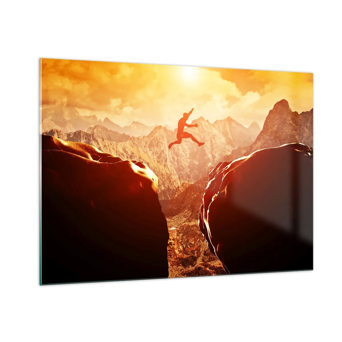 Billede på glas - Overskridelse af grænser - 100x70 cm