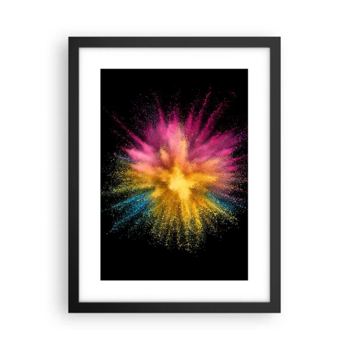 Plakat i sort ramme - Farvernes fødsel - 30x40 cm