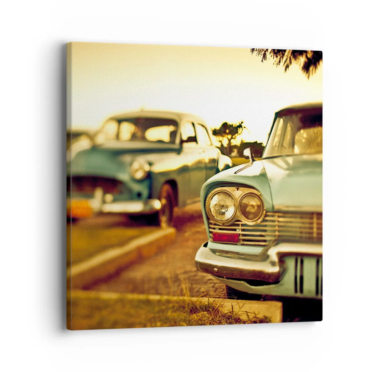 Lærredstryk - Billede på lærred - Vi må vente og se - 40x40 cm